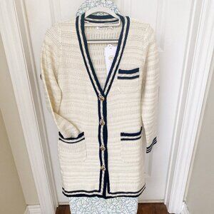 NWT Women V Neck Creamy Knit Long Cardigan Sweater Jacket